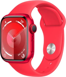 Apple Watch Gen 9 Series 9 41mm (PRODUCT)RED Aluminum - (PRODUCT)RED Sport Band - Photo 1 sur 2