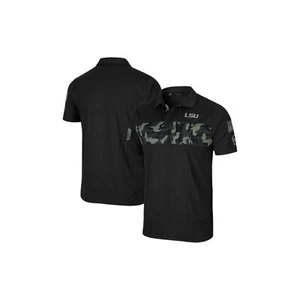 LSU Tigers Colosseum OHT Military Appreciation Helo Polo Shirt Black Size M - Picture 1 of 7