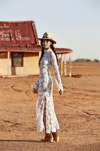 SPELL & THE GYPSY Maxi Dress Size M AU 10/US 6 Rosamond Lace Boho BRIDAL! - Picture 1 of 9
