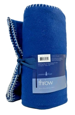 Target Winter Frost Blue Fleece Throw Blanket 52" x 70" NWT - Image 1 of 4