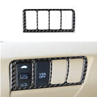 Carbon Fiber Driver Side Dashboard Button Frame Decal Trim For Acura TSX 2003-08