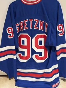 Wayne Gretzky Rangers CCM Jersey 50 - Picture 1 of 4