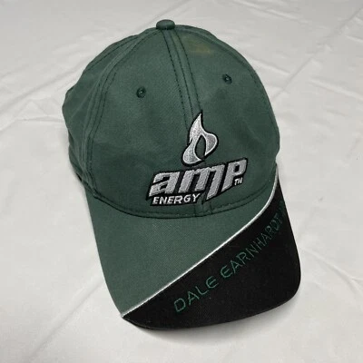 Vintage Dale Earnhardt Jr Hat Cap NASCAR Racing Amp Energy Drink Green #88 Logo - Image 1 of 4