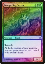 Stampeding Serow FOIL Saviors of Kamigawa NM Green Uncommon MTG CARD ABUGames
