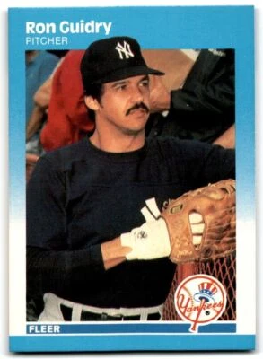 1987 Fleer Ron Guidry . New York Yankees #100 - Image 1 of 2