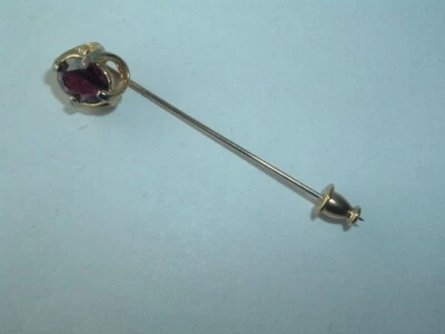 PIN PALO SOLAPA PIEDRA PÚRPURA VINTAGE Foto 1 de 2