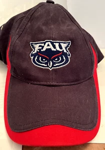 Gorra deportiva Florida Atlantic University Owls con correa trasera sarga Russell logotipo - Imagen 1 de 3