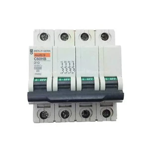 Merlin Gerin Mulit 9 Miniature Circuit Breaker 4P 10A C60HB B10 25882 - Picture 1 of 6