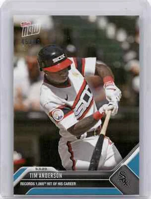 🟦 TIM ANDERSON 1,000th Career Hit BLUE 45/49 White Sox 2023 Topps Now #808 🔥 - Image 1 of 2