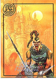 CHRIS ACHILLEOS Serie 1 - Tarjeta de Persecución de Lámina de Oro #17 - Desafiado - Imagen 1 de 2
