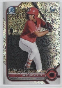 2022 Bowman Chrome Prospects Speckle Refractor /299 Braylin Minier #BCP-93 - Picture 1 of 4
