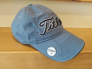 TITLEIST BY NEW ERA STRAPBACK GOLF HAT MAGNETIC BALL MARKER BLUE EMBROIDER OSFA - Picture 1 of 12