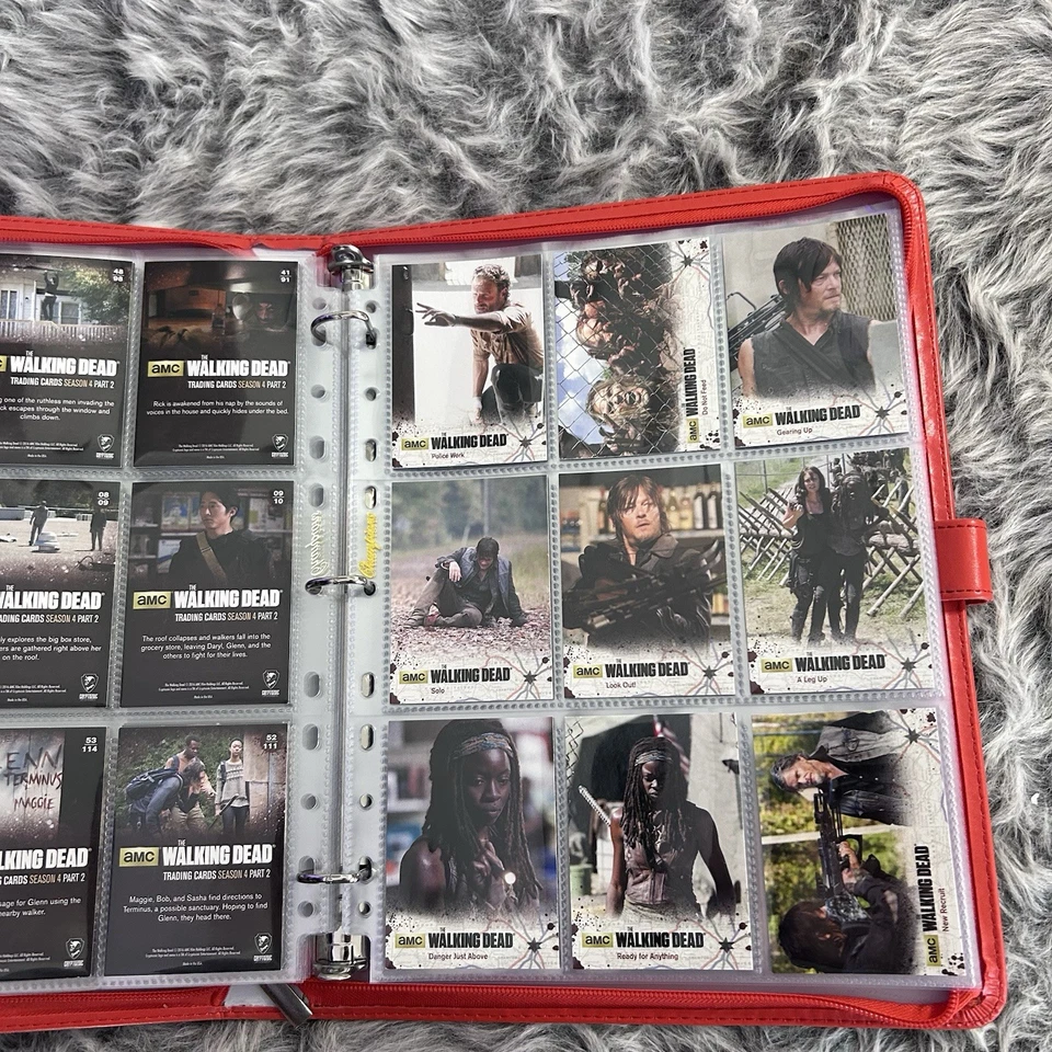 AMC The Walking Dead Season 4 Part 2 Trading Card Bundle – Binder Lot – Topps - Image 1 of 4