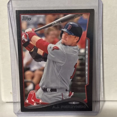 2014 Topps “Black”, #595, AJ PIERZYNSKI /63, Boston Red Sox, SP - Image 1 of 3