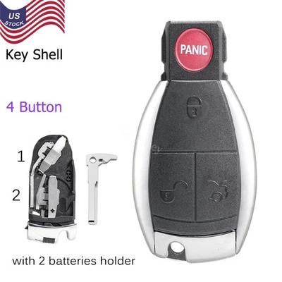 Para Mercedes Benz E C R CL GL SLK Mando a distancia Llavero Carcasa Estuche Hoja 4B KR55WK49046 Foto 1 de 4