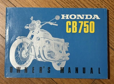 Honda CB750 Owner's Manual 1969 K0 Sandcast Dated '69.12 Foto 1 de 4