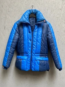 Vintage Jacke gefüttert Winterjacke Skijacke Blau Colmar - Bild 1 von 4