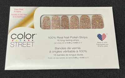 Tiras de esmalte de uñas Color Street Tokyo Lights nuevas/selladas brillantes ✨ doradas Foto 1 de 4