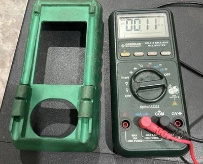 Multímetro Greenlee DM-810 RMS con cables *LEER* Foto 1 de 4