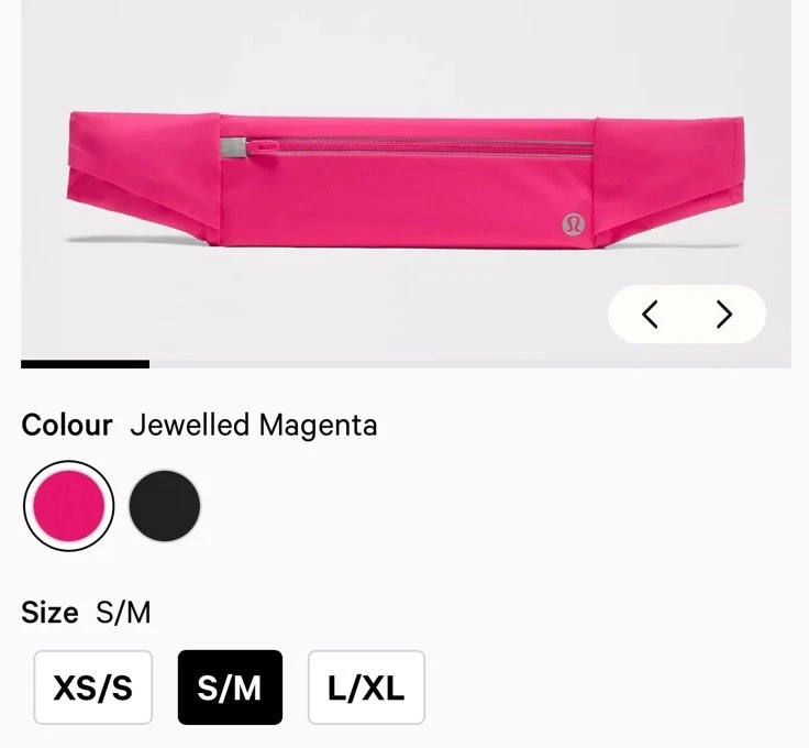 Lululemon Nulux Fast & Free Running Belt LU9BXLS Pink NWT 44$ Size L/XL - Image 1 of 4