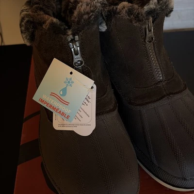 Bota de Invierno PROPET LUMI WBX012S VAROREX Talla 9.5 Cuero Marrón Impermeable Cremallera Foto 1 de 4