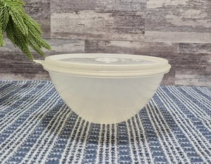 Vintage Tupperware Wonderlier Bowl 234-10 & Tupper! Seal Lid 227-6, Sheer Color - Picture 1 of 7