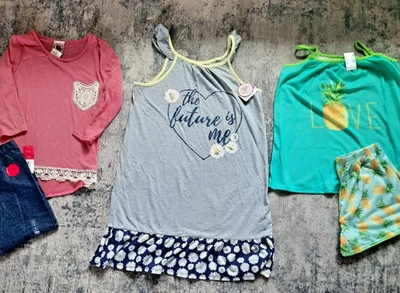 NWT Girls Size 14/16 Children's Place, SO, PJ's, Nightgown, Shirt, Capris LOT - Image 1 of 4