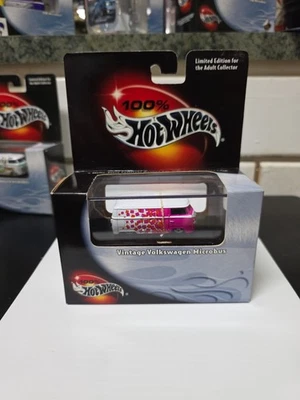  100% HOT WHEELS CAJA NEGRA VINTAGE VOLKSWAGEN MICROBUS ROSA Y BLANCO.  Foto 1 de 2