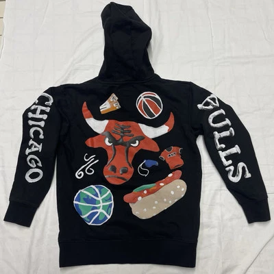 Chinatown Market Chicago Bulls NBA Claymation Hoodie Pullover  M Market Black - Image 1 of 4