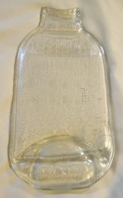 Reposabotellas de vidrio transparente fundido para uso en cocina o decoración del hogar - aprox. 9" Foto 1 de 4