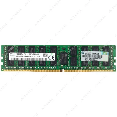 Hynix 16GB DDR4-2133 PC4-17000 2Rx4 ECC RDIMM Server Memory RAM HMA42GR7AFR4N-TF - Image 1 of 2