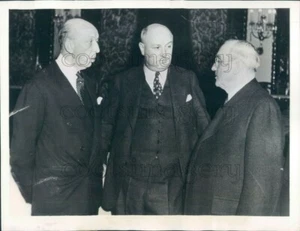 1936 Press Photo Baltimore Mayor Howard Jackson James Farley W F Morgan 1930s - Picture 1 of 2