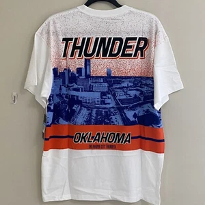 Nike Engineered Oklahoma City Thunder White Basketball Shirt Mens Sz Large Rare - Picture 1 of 3