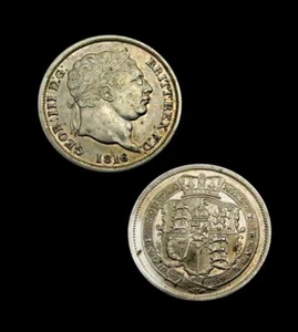 X258: EF Grade 1816 George III Silver Shilling.  Spink 3790 - Picture 1 of 1