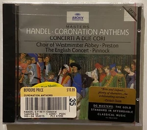 HANDEL - CORONATION ANTHEMS CD NEW SEALED SIMON PRESTON - Picture 1 of 4