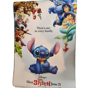 Poster film teatrale 27" x 41" Disney Lilo & Stitch double face 2002 - Foto 1 di 10