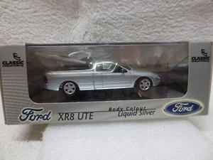 AU XR8 UTE UTILITY LIQUID SILVER WITH TONNEAU COVER 1:43 SCALE - Picture 1 of 4
