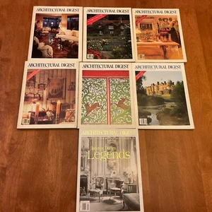 7 1977-2000 Architectural Digest AD Magazine Fine Interior Design - Picture 1 of 24