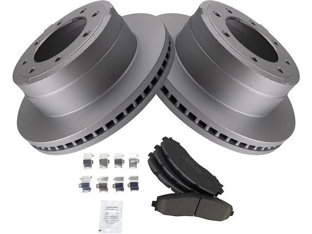 Kit de pastillas de freno trasero y rotor TRQ 65NG69P para Ford F350 Super Duty 2013-2019 Foto 1 de 1