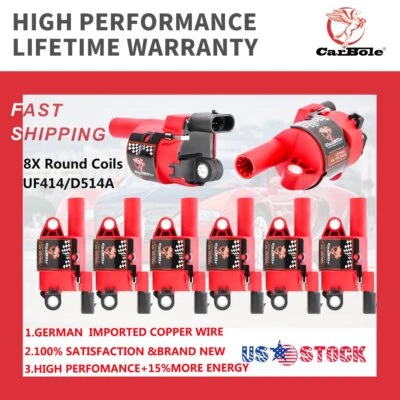 Ignition Coils Pack UF414 for Silverado 1500 Express Tahoe GMC Sierra 1500 Yukon - Image 1 of 4