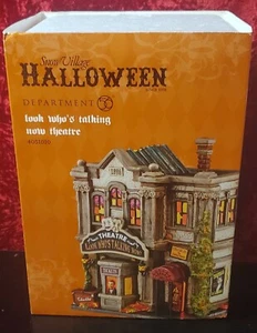 Dept 56 Look Who's Talking Now Theater  Halloween Snow Village #4051010  - Picture 1 of 3