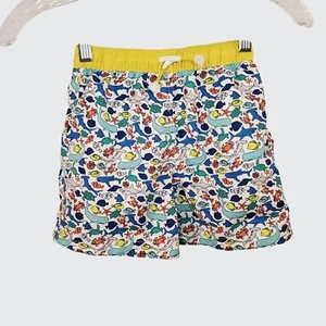 Mini Boden Boys Swim Shorts With Undersea Print Size 3-4Y Drawstring Waist - Picture 1 of 7