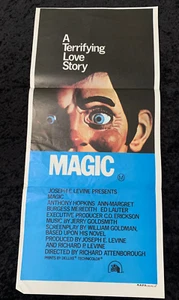 MAGIC Original Daybill Horror Movie Poster. Anthony Hopkins, Ann-Margret - Imagen 1 de 5