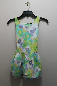 GAP KIDS GIRLS DRESS SLEEVELESS ABSTRACT FLORAL MULTICOLOR SIZE S (6-7) & M (8) - Picture 1 of 4