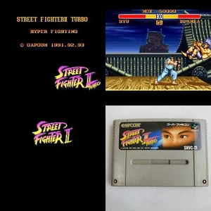 Street Fighter II Turbo Capcom pre-owned Nintendo Super Famicom SFC Tested Video - Picture 1 of 13