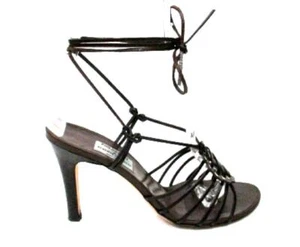 PHILOSOPHY DI ALBERTA FERRETTI BRAUNE LEDER RIEMCHEN KNÖCHEL WICKEL SANDALEN GR.36,5 - Bild 1 von 5