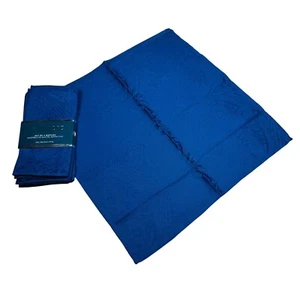 Waterford Navy Blue Hue Paisley Dinner Napkins Set of 4 - Picture 1 of 3