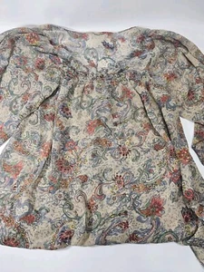 Motherhood Maternity Women's Floral Print Tunic Lightweight Blouse Plus Size L - Picture 1 of 6
