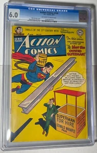Action Comics #159 (CGC 6.0) FN, OW/WP, 1951, Superman pre-código Wayne Boring arte - Imagen 1 de 3