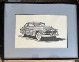"Estampado firmado enmarcado enmarañado 1950 MERCURIO por D. McCrary artista 1988 - 16"" x 12" - Imagen 1 de 4